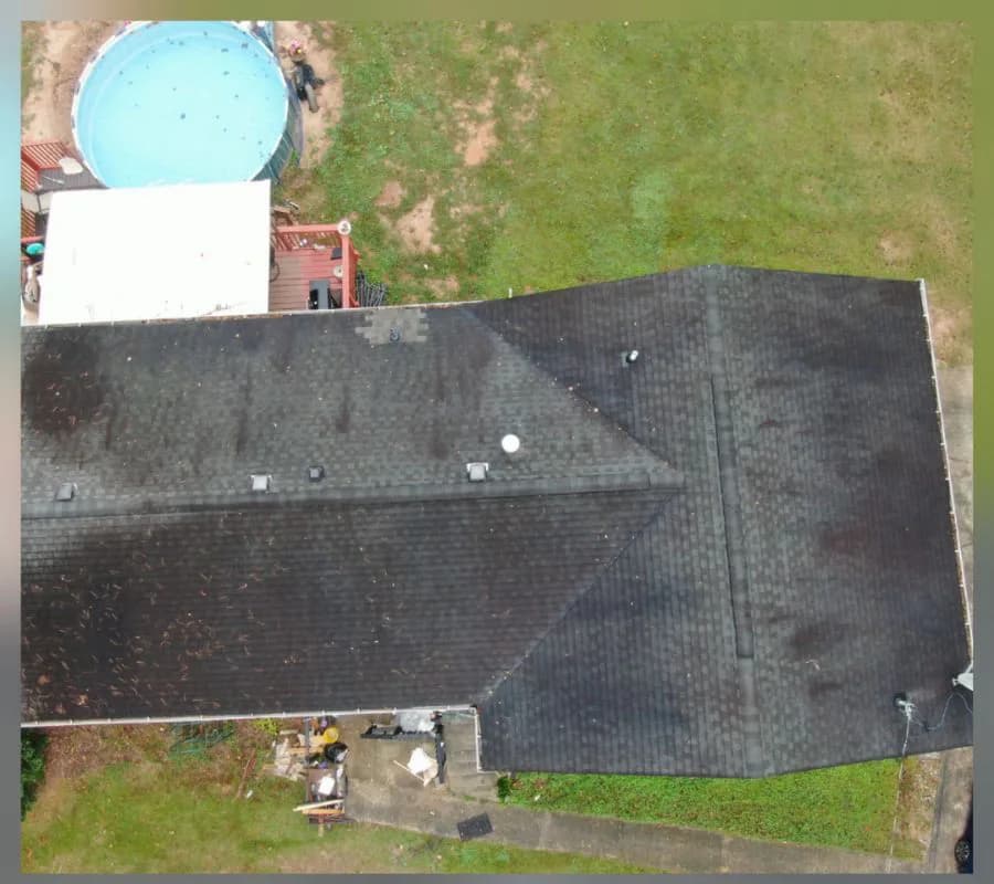 Earth-Tone Architectural Shingle Replacement - Before