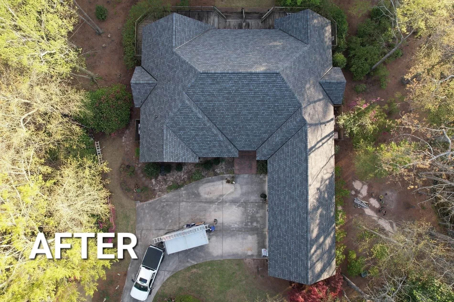 GAF Timberline Barkwood - After