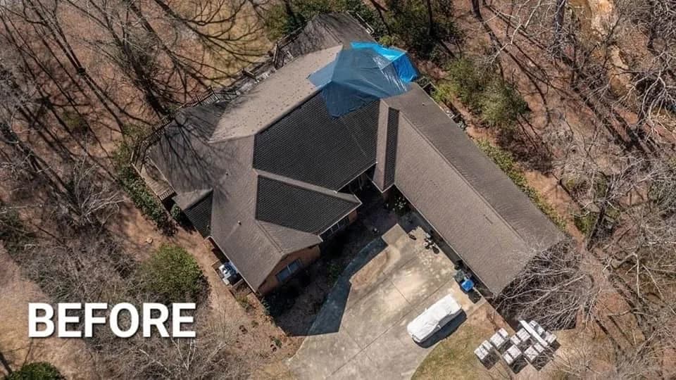 GAF Timberline Barkwood - Before