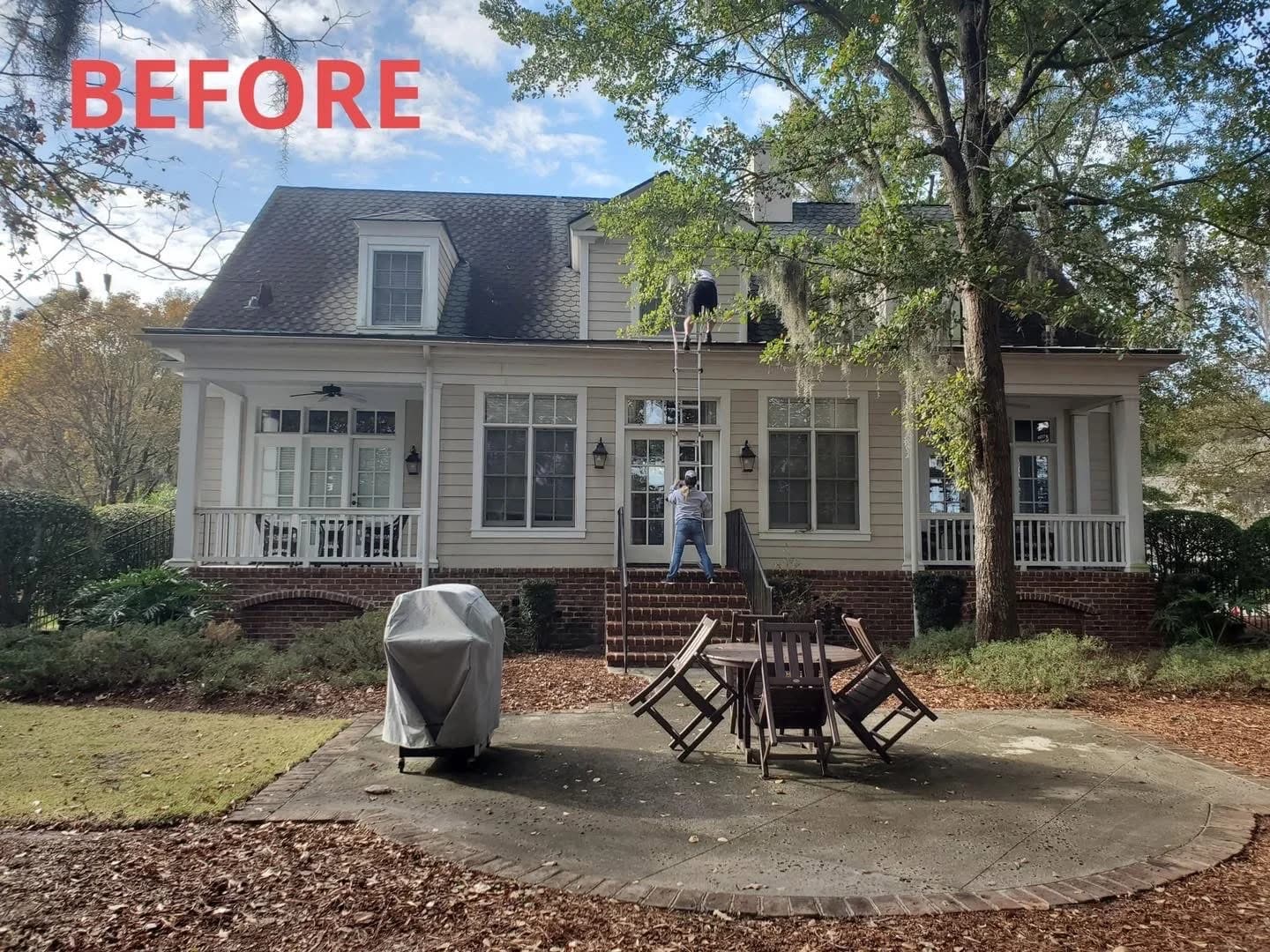 Before: Full Siding Replacement